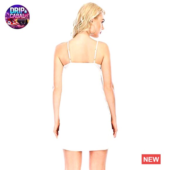 Satin Slip Dress Elegant Minimal Chic Adjustable Straps Formal Casual Wear - Picture 4 of 7